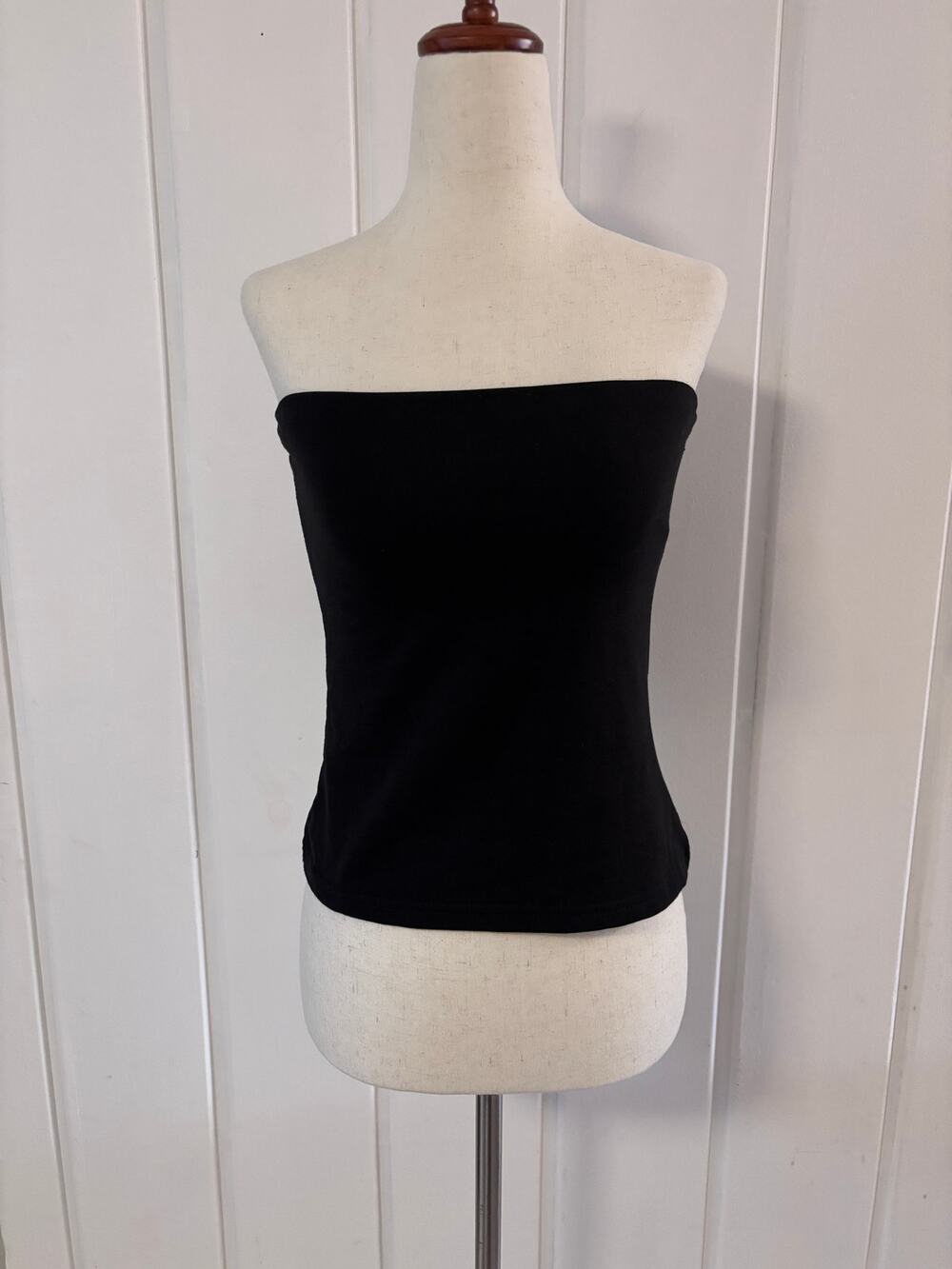 Edikted Black Strapless Tube Top Crop Top Women's Medium